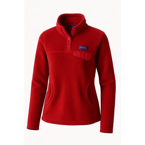 Patagonia Soft Red Fleece Women’s Medium Y2K Adventure Core holiday wear warm - Picture 1 of 6